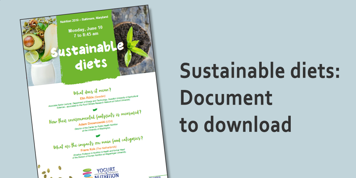 YINI - Sustainable diets - download our dedicated leaflet